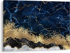 Obraz - Tmavo-modrý mramor (70x50 cm)