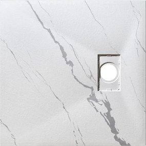 Besco Štvorcová sprchová vanička z SMC kompozitu VEXO MARBLE SQ 80x80 (90x90) BESCO-Rozmery: 80x80