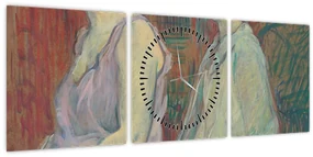 Obraz - Henri de Toulouse-Lautrec, Rue des Moulins, reprodukcia (s hodinami) (90x30 cm)