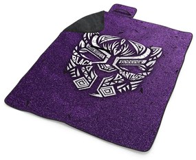 Sablio Plážová deka BLACK PANTHER wakanda forever Biely: 200x140 cm