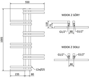 Mexen Jari, elektrické vykurovacie teleso 1005 x 550 mm, 300 W, čierna, W115-1005-550-2300-70
