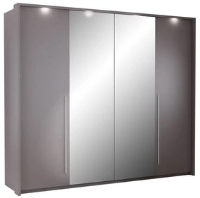 Skriňa Posero 255, Farby: lava / zrkadlo