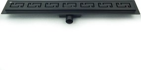 BPS-koupelny Sprchový odtokový žľab DL01 OMEGA G6 HYD-2665 70 cm, čierny