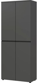 Antracitová šatníková skriňa 81x197 cm Bedano – Germania
