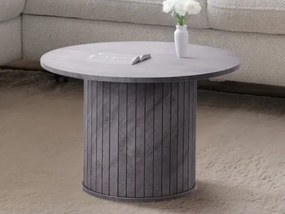 Okrúhly stolík Brescia, 60 cm, imitácia šedého  kameňa%