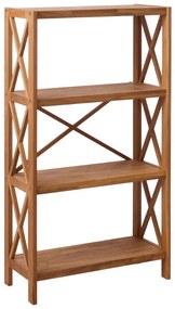 Dizajnový regál Walworth 124 cm prírodný dub