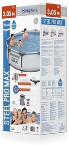 Bazén, 305x76 cm Bestway® Steel Pro MAX | 56408