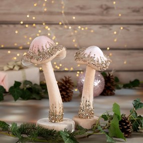DEKORAČNÁ FIGÚRKA MUSHROOM SADA 2KS 8X21 CM VIACFAREBNÁ