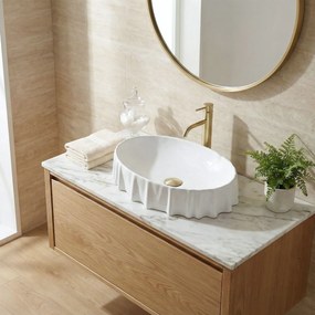 Rea Aurelia, umývadlo na dosku 600×400×140 mm, biela lesklá, REA-U3504