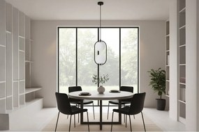 Závesné svietidlo Florence, 2x biele sklenené tienidlo, b/ch, U