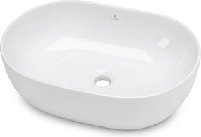 Keramické umyvadlo na desku ELIPSE 49 cm lesklé bílé