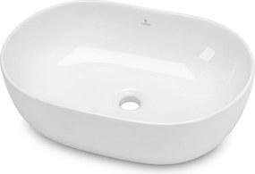 Keramické umyvadlo na desku ELIPSE 49 cm lesklé bílé