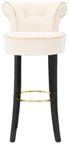Krémová zamatová barová stolička 96 cm Luxy – Mauro Ferretti