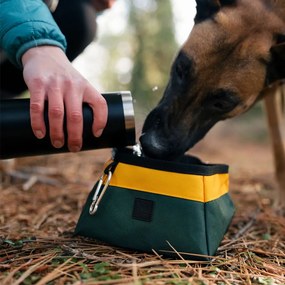 Textilná skladacia cestovná miska ø 18 cm Moss – P.L.A.Y.