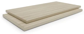 Prídavné police ku skriniam a regálom PRIMO, 2 ks, 800 x 420 mm, dub prírodný