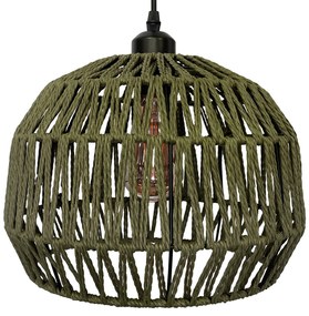 Toolight Boho, závesné svietidlo 1xE27 APP1293-1CP, zelená, OSW-03805