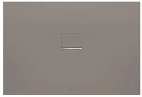VILLEROY &amp; BOCH Squaro Infinity obdĺžniková sprchová vanička z materiálu Quaryl, štandardný model, protišmyk (C), 1200 x 900 x 40 mm, Grey, UDQ1290SQI2V-3S