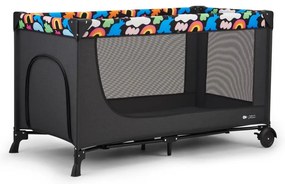 KINDERKRAFT - Cestovná postieľka JOY 2 Happy shapes