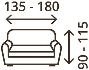 Napínací poťah na dvojkreslo – Henry