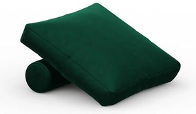 Zelený zamatový vankúš k modulárnej pohovke Rome Velvet - Cosmopolitan Design
