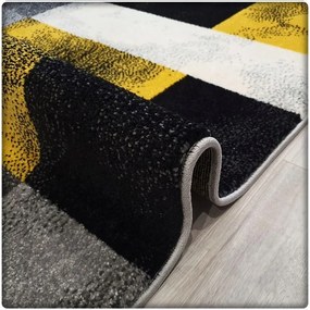 Dekorstudio Moderný koberec SUMATRA - Žltý vzor Rozmer koberca: 140x190cm