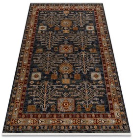 Koberec KESHAN strapce / rám 6174/53511 granátový / bordový