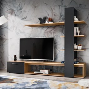 Obývacia Stena Eco Wotan/Čierna