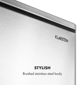 Klarstein Grandmaster Trash, pedálový odpadkový kôš, 54 l/3 x 18 l, tichý, PP, ušľachtilá oceľ