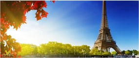 Obraz - jeseň v Paríži (120x50 cm)