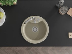 Mexen Diego - drez granitový 48,8x48,8cm, 1-komorový, béžová, 6512481000-69