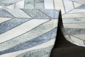 Koberec PATCHWORK 21721 béžový/sivý - imitácia kože krava, geometrický