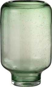 Zelená sklenená váza / svietnik Light Green L - 22 * 22 * 35,5 cm