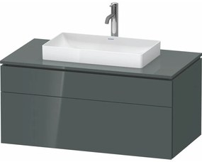 DURAVIT L-Cube závesná skrinka pod umývadlo na dosku, 2 zásuvky, 1020 x 550 x 482 mm, Dolomiti šedá vysoký lesk, LC4881038380000
