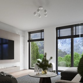 Nástenné svietidlo Astral, 1x biele sklenené tienidlo, w