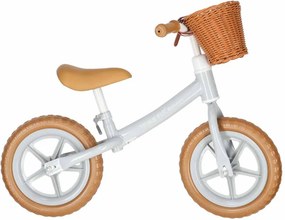 KIK Trike Fix Balance odrážadlo s košíkom, hnedé