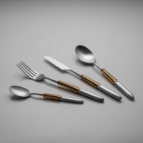 Príborový set 24 ks – Gaya Exeter Gold Sleeve matný - 134054