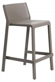 TRILL STOOL MINI záhradná barová stolička bez podrúčok grigio