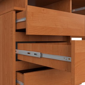 Volně stojící psací stůl CLP 135 cm olše