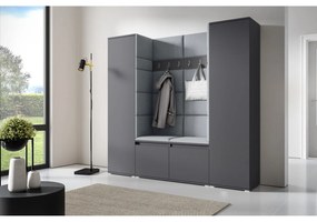 Predsieňová stena AMI 31 Bez zrkadla Grafit Sivá