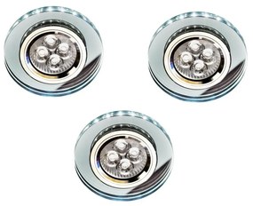 CLX Stropné LED osvetlenie ZAVIOS, 1xGU10, 50W + LED 2,1 W, 9cm, okrúhle, biele