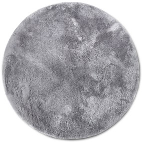 ELLE Decoration, Kusový koberec Cosy 106110 Silver kruh z kolekcie Elle, 200x200 (priemer) kruh, šedá, obývacia izba