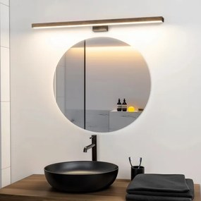 Brilagi-LED Kúpeľňové osvetlenie zrkadla WOODY MIRROR LED/15W/230V IP44 dub/čierna