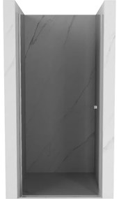Mexen Pretoria, 1-krídlové sprchové dvere do otvoru 100 cm, 6 mm šedé sklo, chrómový profil, 852-100-000-01-40