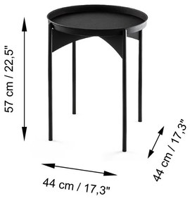 Odkladací stolík Simo Black