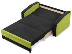 Pohovka ORION čierna / limetková