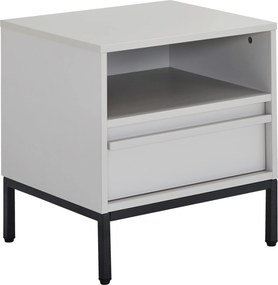 XXXLutz NOČNÝ STOLÍK, čierna, svetlosivá, 50/51/40 cm Xora - Nočné stolíky - 002479000112