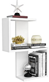 Nástenná polica OCTA 60x45 cm biela