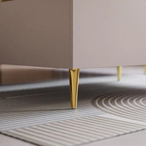 KONFERENČNÝ STOLÍK NESSIE 3 KAŠMÍR + ZLATÝ 90 cm