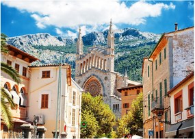 Sklenený obraz - Sóller, Mallorca (70x50 cm)