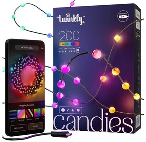Twinkly TWKP200RGB-G - LED RGB Stmievateľná vianočná reťaz 200xLED 14 m USB Wi-Fi